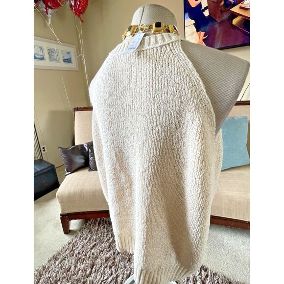 J. Crew Women's Size 3X Cream Sweater Vest Pullover Knit Sleeveless Top Preppy - Picture 10 of 12